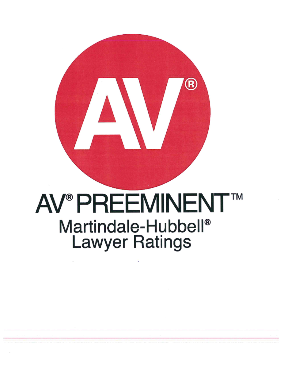 AV Preeminent Rating, the highest peer rating standard